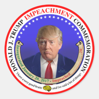 The Trump Impeachment Commemorative Sticker