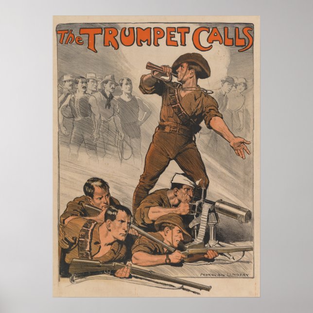 The Trumpet Calls War Poster (Front)