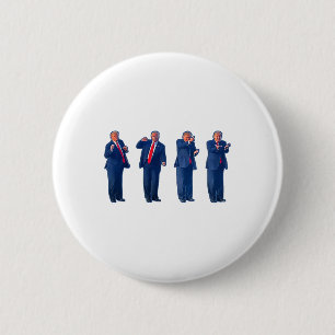The Trumpty Dance Trump Dancing 4th Of July _1 6 Cm Round Badge