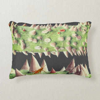 The trunk of a Floss Silk Tree (Ceiba speciosa) Decorative Cushion