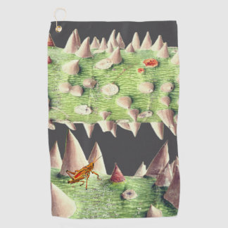 The trunk of a Floss Silk Tree (Ceiba speciosa) Golf Towel