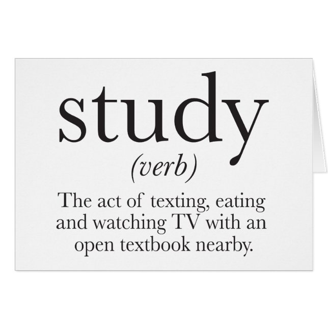 The truth about studying (Front Horizontal)