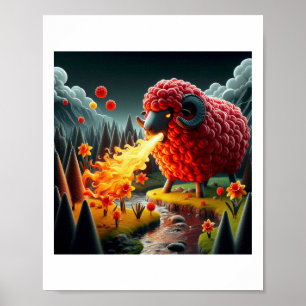 The Truth About The Welsh Dragon Sticker  Poster