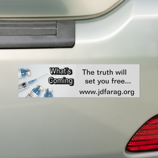 The Truth Will Set You Free Bumper Sticker (On Car)