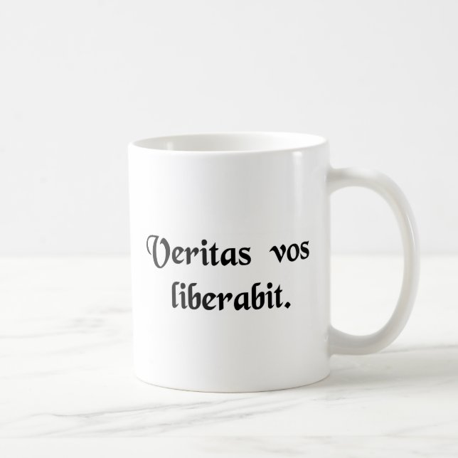 The truth will set you free. coffee mug (Right)
