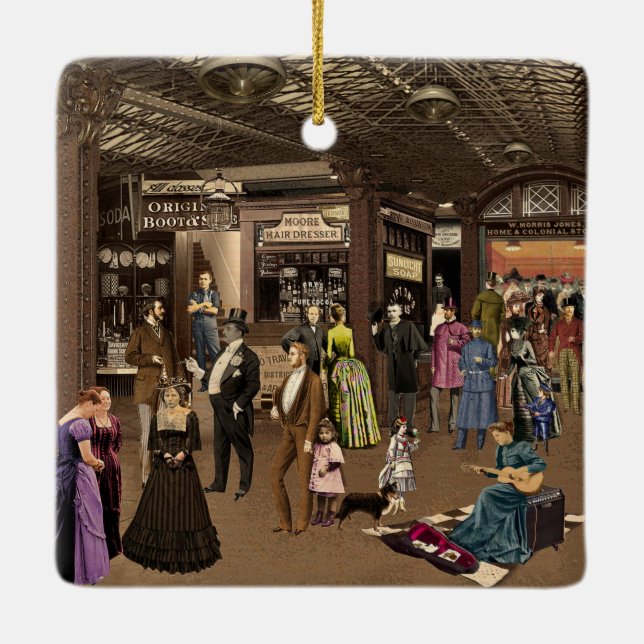 The Tube Ceramic Ornament (Back)