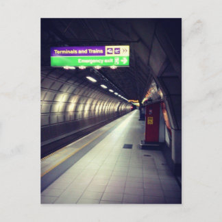 The tube postcard