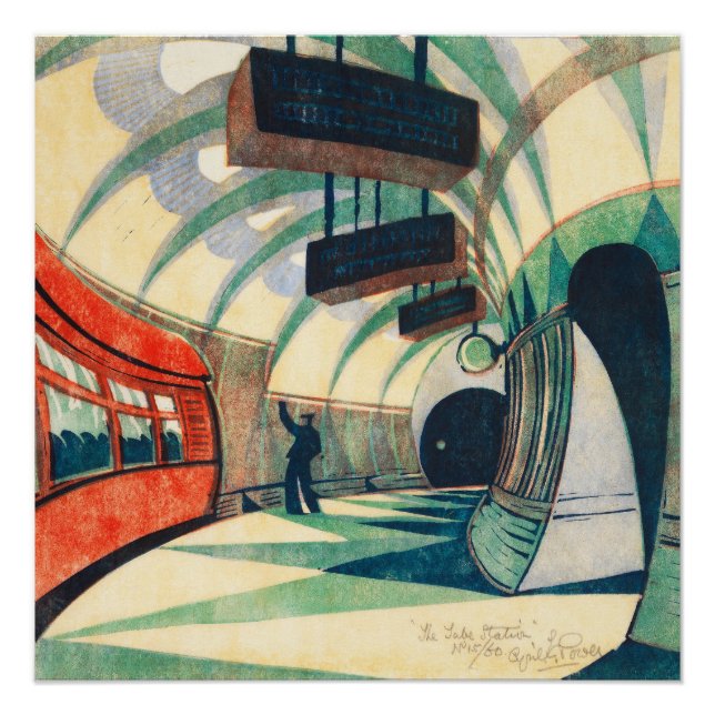 The Tube Station - Cyril Edward Power Poster (Front)