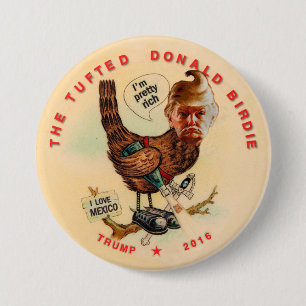 The Tufted Donald Birdie 7.5 Cm Round Badge