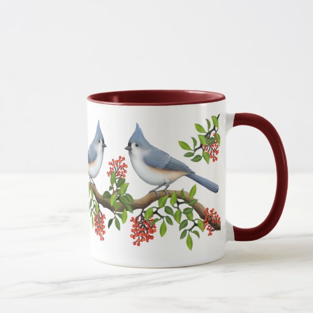 The Tufted Titmouse Mug (Right)