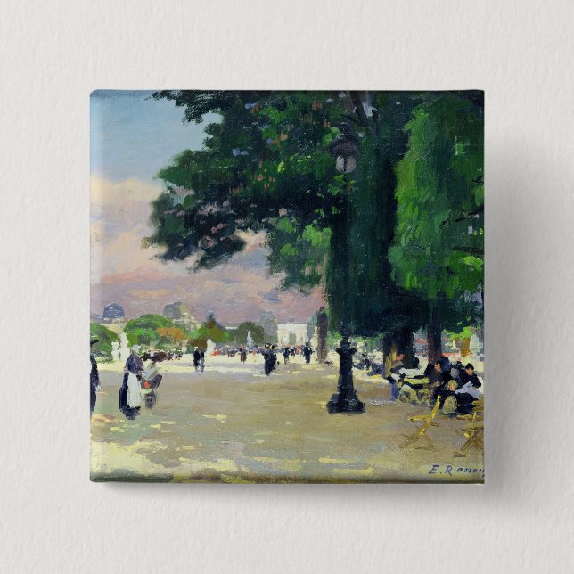 The Tuileries 15 Cm Square Badge (Front)