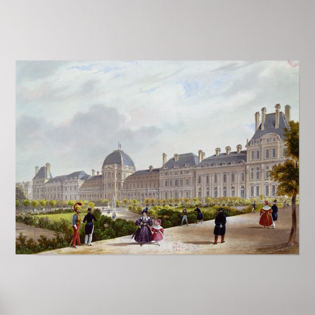 The Tuileries during the Restoration Poster (Front)