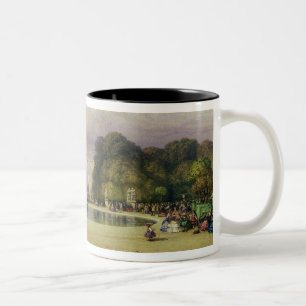 The Tuileries Gardens, with the Arc de Triomphe in Two-Tone Coffee Mug