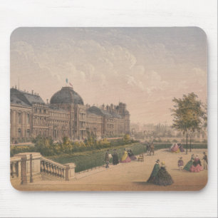 The Tuileries Palace, Paris, France Lithograph Mouse Mat