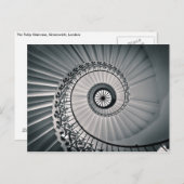 The Tulip Staircase, Greenwich, London Postcard (Front/Back)