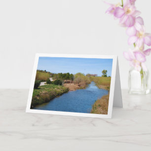 The Turia River at Riba-roja de Túria, Spain Card