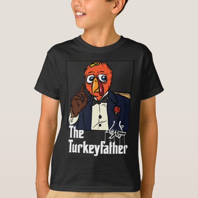 The Turkey-Father Thanksgiving Day Fun Meme Fall A T-Shirt (Front)