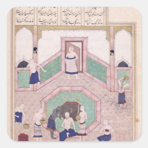 The Turkish Bath Square Sticker