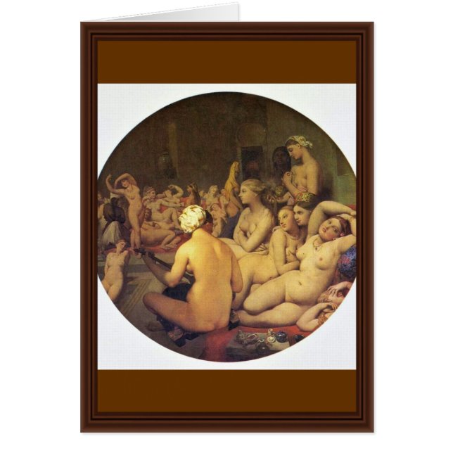 The Turkish Bath (Tondo) By Ingres Jean Auguste Do (Front)