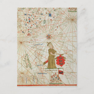 The Turkish Empire, from a nautical atlas, 1646 Postcard