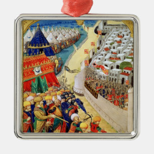 The Turkish forces preparing for battle Metal Tree Decoration