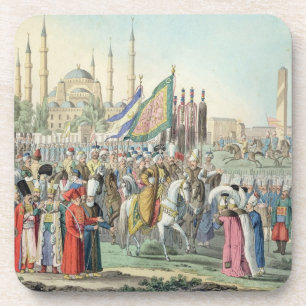 The Turkish Sultan reviewing his Janissaries (engr Coaster