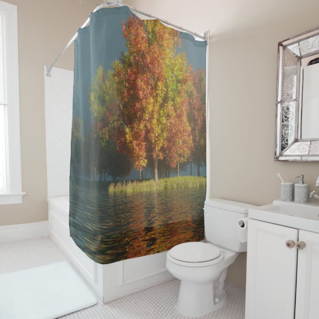 The Turning Shower Curtain (In Situ)