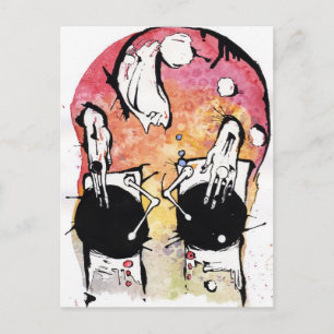 the turntablist postcard