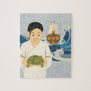 THE TURTLE SHIP Cover Art Customizable Jigsaw Puzzle