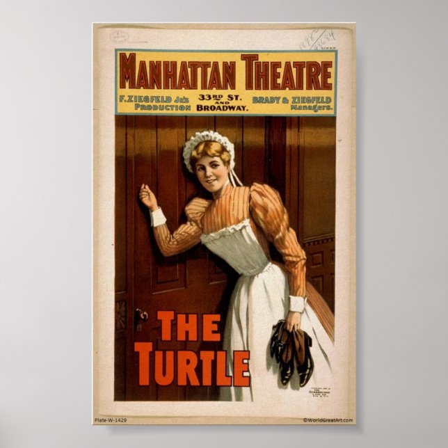 "The Turtle" Vintage 1900's Poster (Front)