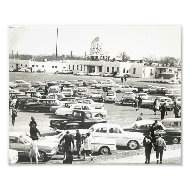 The Tuscaloosa High School Parking Lot Photo Print (Front)