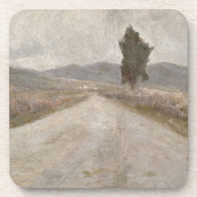 The Tuscan Road, c.1899 (board) Coaster (Front)