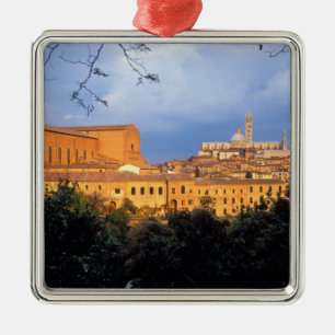 The Tuscan village of Sienna, Italy. Metal Tree Decoration