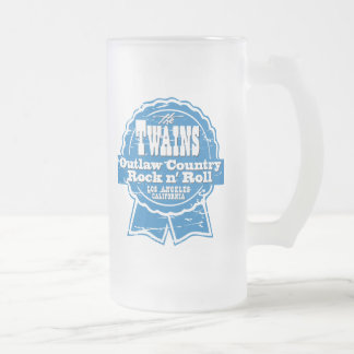 The TWAINS Beer Drinkin' Device! Frosted Glass Beer Mug