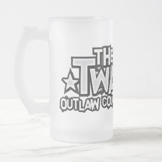The Twains Logo Frosted Mug! Glass Beer Mug