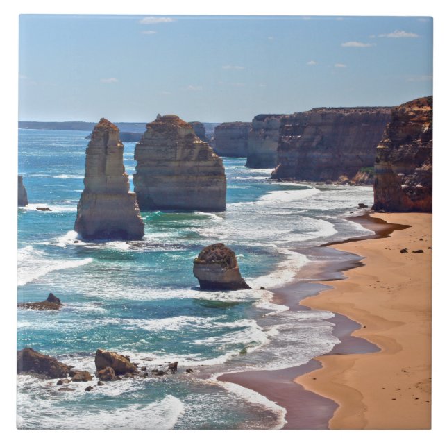 The Twelve Apostles, Victoria, Australia Tile (Front)