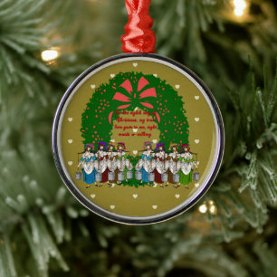 The Twelve Days of Christmas Collection: Day Eight Metal Tree Decoration