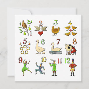 The Twelve Days of Christmas Holiday Card