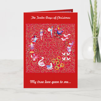 The Twelve Days of Christmas Holiday Card