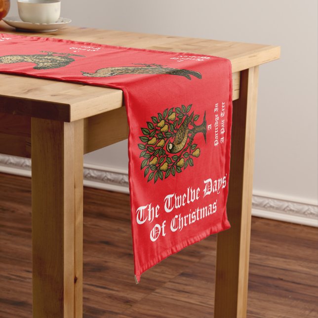 The Twelve Days Of Christmas Long Table Runner (In Situ)