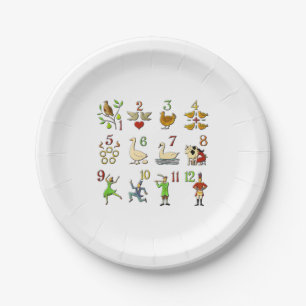 The Twelve Days of Christmas  Paper Plate