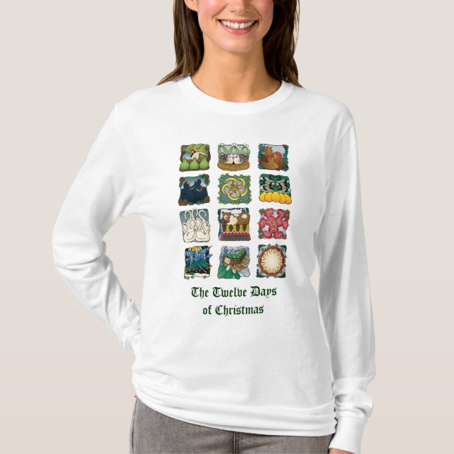The Twelve Days of Christmas Shirt (Front)