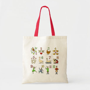 The Twelve Days of Christmas Tote Bag