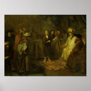 The Twelve Year Old Jesus in front of the Poster