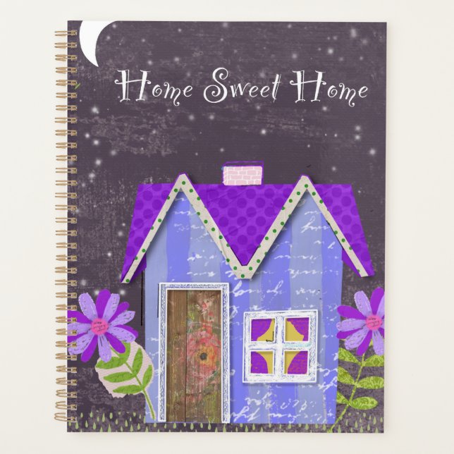 The Twilight Garden (Periwinkle & Indigo) Planner (Front)
