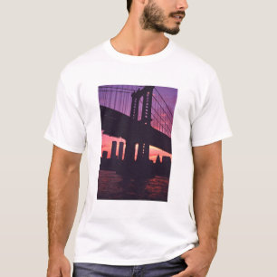 The Twin Towers And A Manhattan Bridge Tower At Su T-Shirt