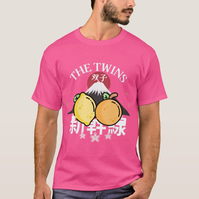 The twins lemon and tangerine T-Shirt (Front)