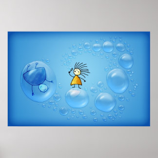 The Two and the Bubbles Poster