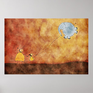 The Two and The Elephant Poster
