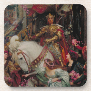 The Two Crowns by Sir Frank Bernard Dicksee Coaster